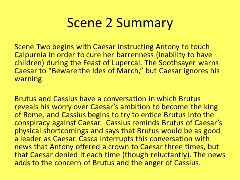 A summary of shakespeares tragedy of julius caesar